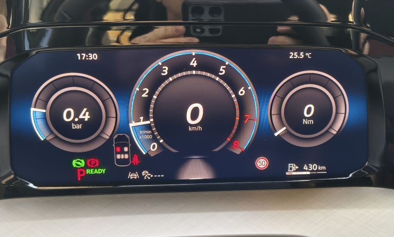 Digital Cockpit Pro pression turbo et couple
